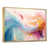 Toile avec cadre flottant or