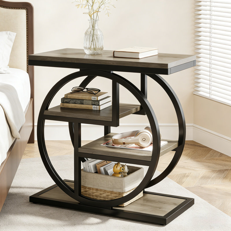 4-Tier Display Shelf，Versatile End Table