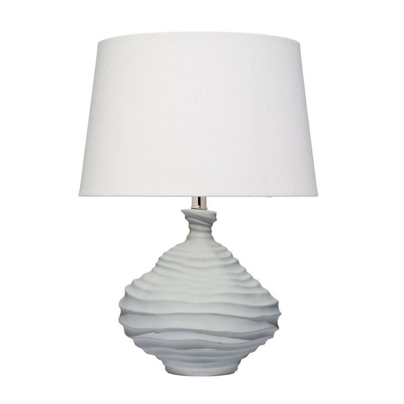 Dune Ceramic Table Lamp with Linen Shade