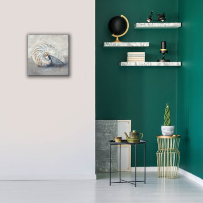 'Blue Shell Study 1' by Ethan Harper Canvas Wall Art