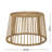Outdoor Patio Set, Wicker Lounge Chairs with Cushions and Round Side Table, Handwoven Rattan Design for Garden and Balcony, Natural-79337448