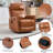 Genuine Leather Heat Massage Manual Recliner Chair With Rocker And Swivel For Living Room-1789759960