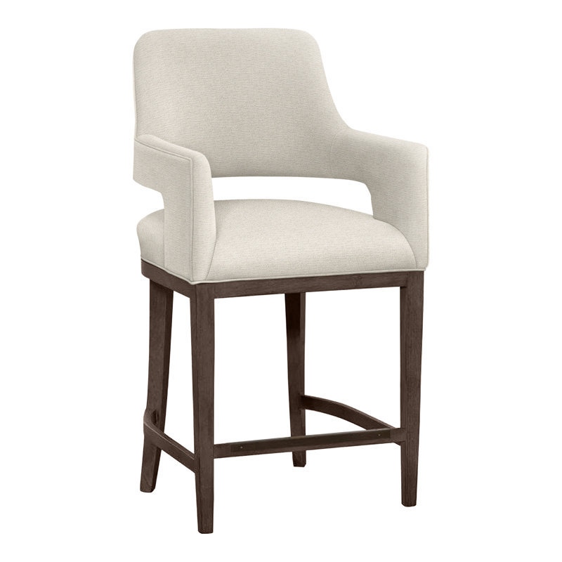 Tabouret de bar et de comptoir Josie, Noisette, Tabouret de comptoir (siège d'une hauteur de 26,5, Perigold page perle