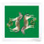 Zebra Seeing Double Kelly Acrylic Square Decorative Tray-1604350101