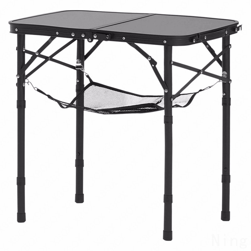 2Ft Folding Portable Camping Table Aluminum Outdoor Table Adjustable Height
