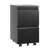 2 Drawer Metal Mobile File Cabinet With Lock - Stores Legal/Letter/A4 Docs, Fully Assembled Black Office Equipment Locking Drawers Files, Accessory-1562537358