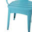Ensemble bistro en métal bleu 3 pièces - Fer thermolaqué, table de 76 cm et 2 chaises, couleur Eau - Pour extérieur - Modèle Captivate, assise de 46 cm, dimensions : 63 x 63 cm - Fer, bleu, style Allure.