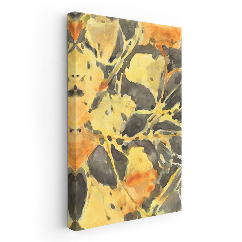 «Ginkgo Leafing II», reproduction d'art sur toile, H 30 po x l 20 po