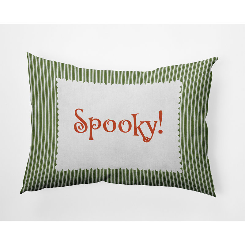 Striped Reversible Throw Pillow, Scallion