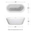 Baignoire de trempage autoportante en acrylique 67 po. X 31 po. Mermaid-40042723