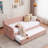 Twin Upholstered Daybed Frame with Trundle-1770055156
