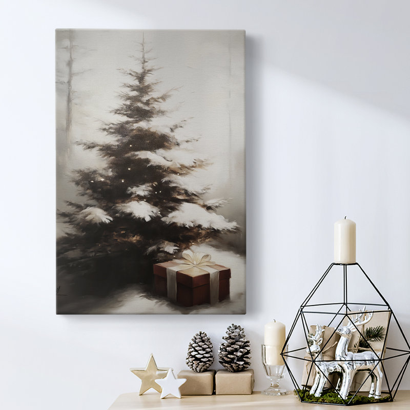 Art des Fêtes de Noël - Toile tendue avec châssis - Série 2-XLVII, H 12 po x l 8 po