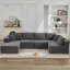 Canapé modulaire en forme de L 106 po Cloud, aucun assemblage requis, canapé modulaire, canapé modulaire, canapé en L, canapé modulaire désossé-897080176