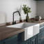 ADRIA FIRECLAY KITCHEN SINK, 33", MATTE BLACK-950156279