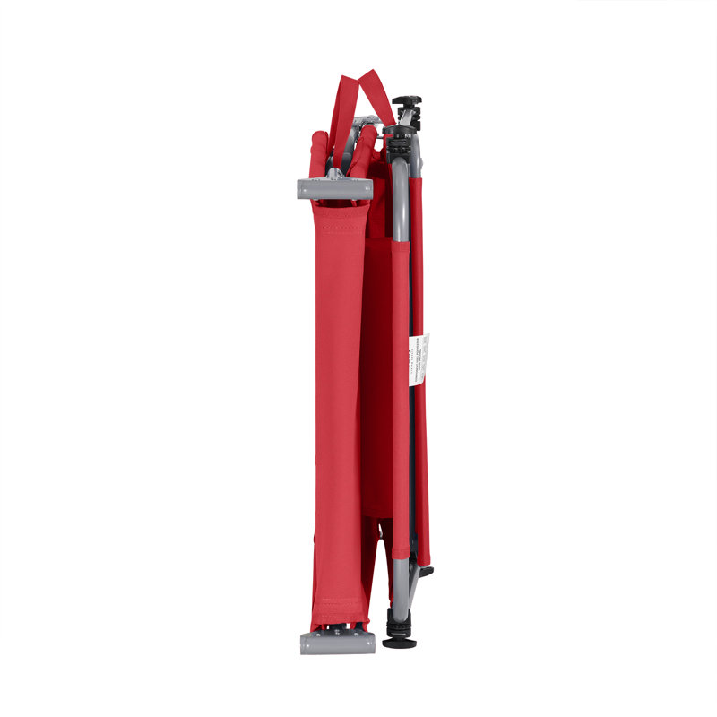 Adeeva 195cm Long Single Chaise, Red