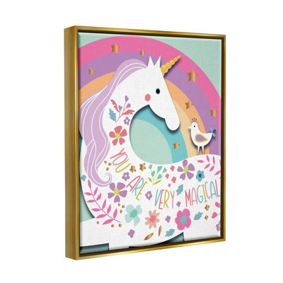 «You Are Very Magical Unicorn», art de la giclée encadrée par Andrea Jasid Grassi