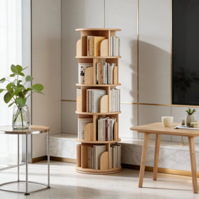 Grande bibliothèque étroite à 5 niveaux pour 5 petits espaces