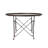 Round Metal Coffee Table with Claw Feet