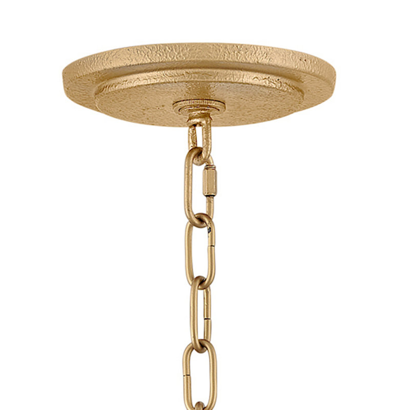 Estie Latticework Chandelier w/ Natural Alabaster Stones, 8" H x 16" W x 16" D, 3