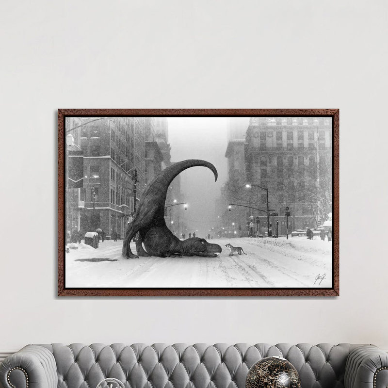 Wanna Play II by Kathrin Federer - Print on Canvas, 152.5 cm H x 101.5 cm W, Classic Brown Wood Framed