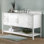 Meuble-lavabo moderne à fermeture en douceur de 60 po avec tablette de rangement ouverte Caitline