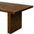Maverton Rustic Walnut Pedestal Base Dining Table Seats 6