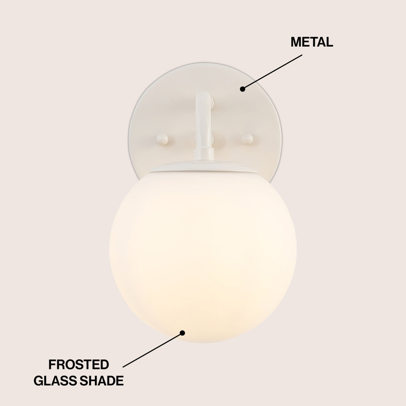Meuble-lavabo contemporain à 1 lumière Louis, Une lumière, Amande