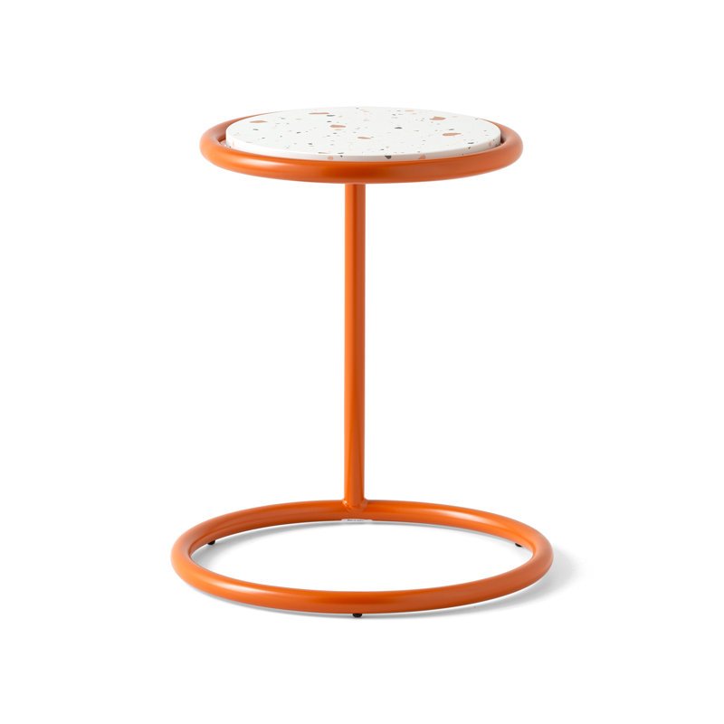 Table basse Kangoo avec structure en métal et plateau en mélamine, H 16,38 po x L 14,25 po x l 14,25 po