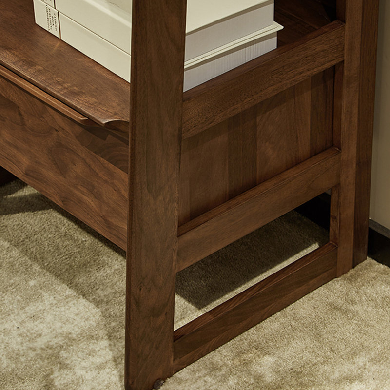 American style solid wood simple bookcase