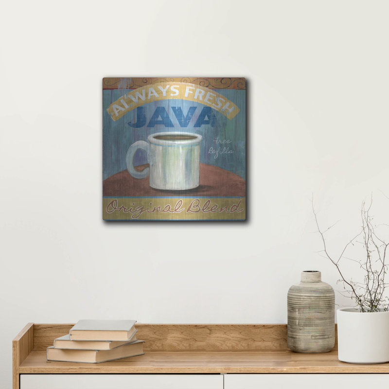 «Java» par Fiona Stokes-Gilbert, art mural en métal, H 12 po x l 12 po