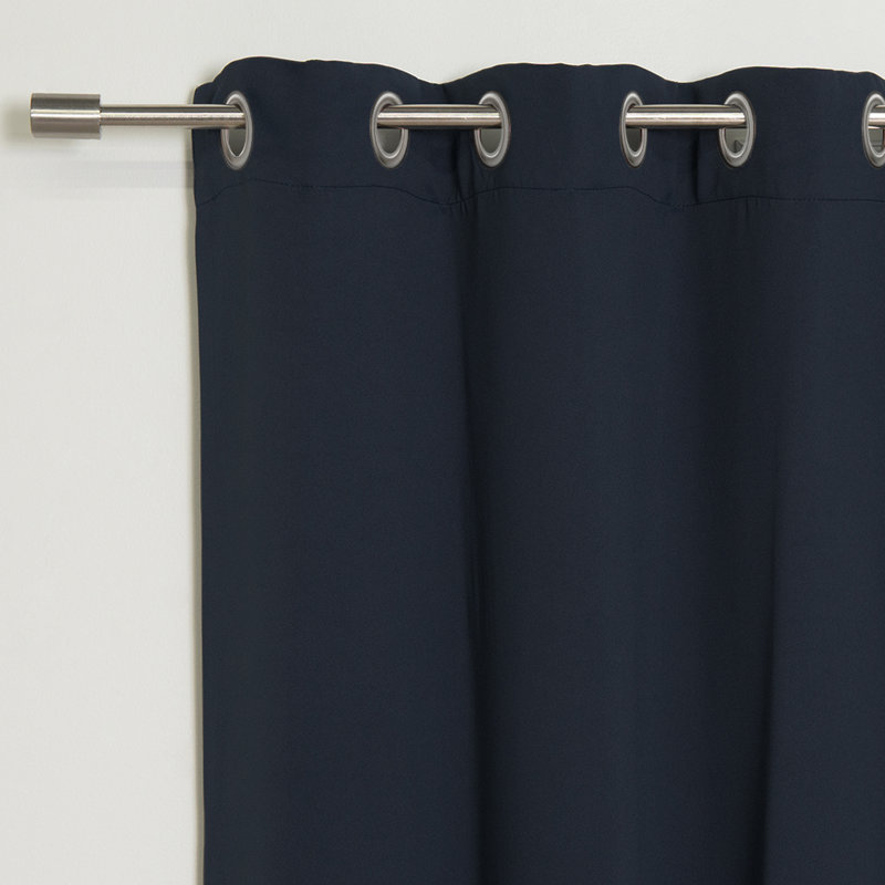 Lympsham Blackout Curtain Panel Pair, Navy, 40" W x 63" L