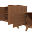 Ensemble de meubles de salon 2 pièces avec meuble télé 3 portes et buffet 4 portes-130451862