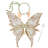 4Pcs Cute Flower Crown Fairy Costume Set, Star Wand Elf Ears Fairy Butterfly Wings Dress-Up, Gold Foil Sparkling Angel Wings-710501066