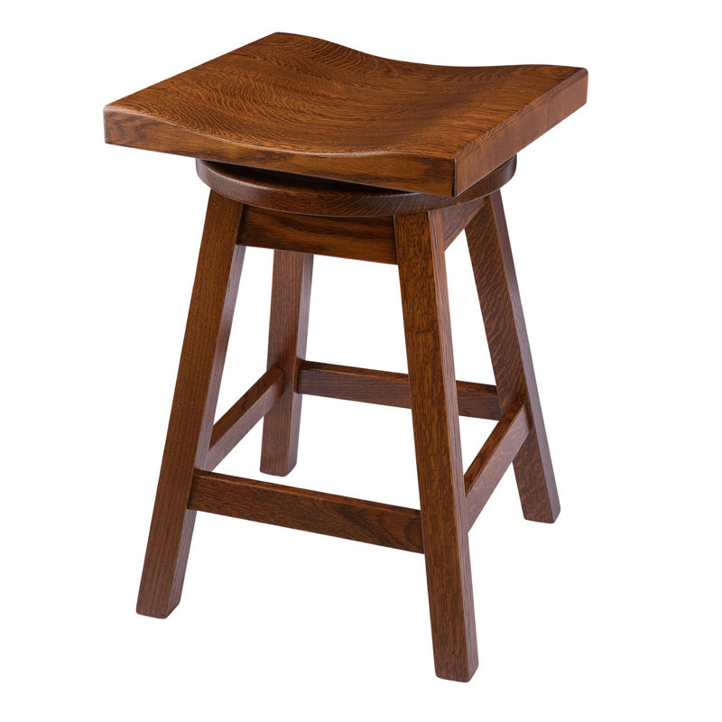 Tabouret de bar et de comptoir Candleick, Cerisier, Tabouret de comptoir (assise de 24 po de hauteur)