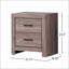 Table de chevet 2 tiroirs Dossantos-315360757