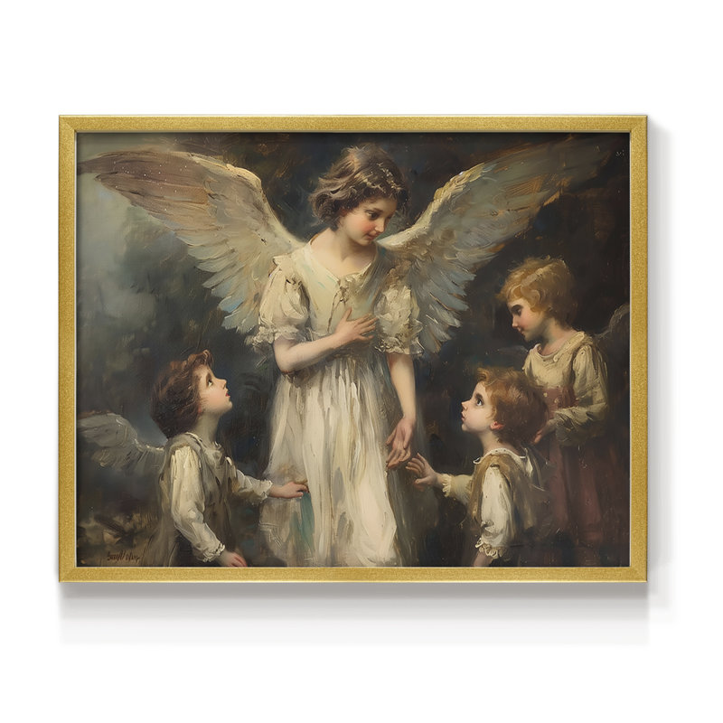 Angels From Above-CXI -Framed Print - Restickable, 8" H x 10" W