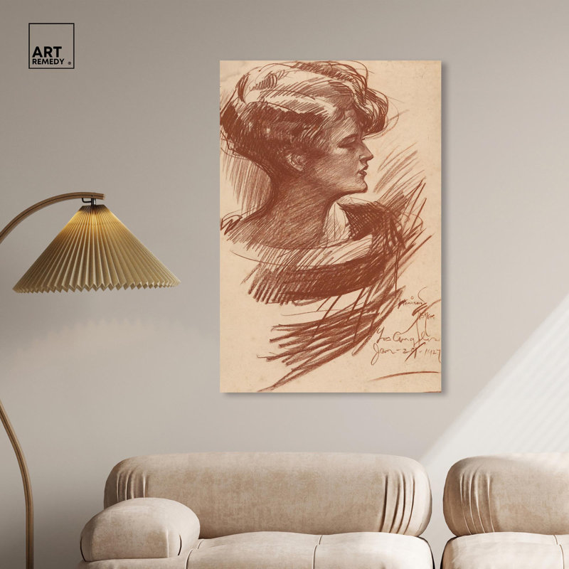 Art Remedy Fluid Contours Canvas Classic Nude Art by Art Remedy