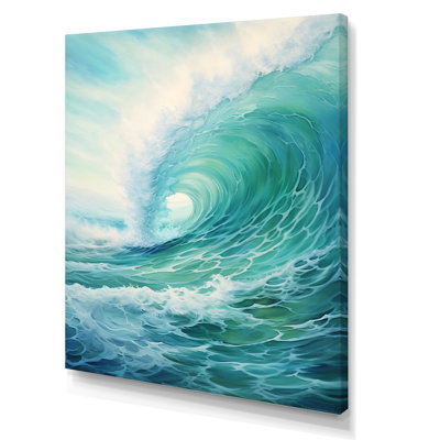 Tempête sarcelle et vague Expression III