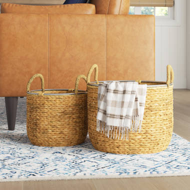 Rattan Basket Set Three Posts