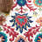 Blossom Hand Tufted Wool/Cotton Oriental Rug in Orange/Ivory/Green-1188778843