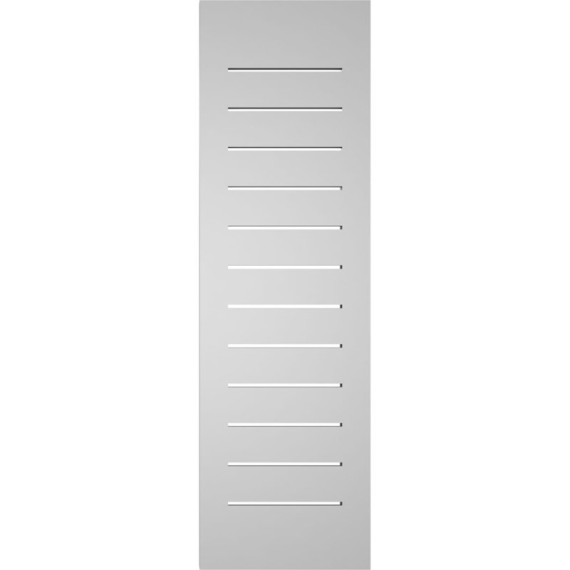 Évent à pignon fonctionnel en uréthane rectangulaire à fixation en surface, brun clair apprêté, H 40 po x l 12 po x P 1,5 po