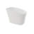 51 Inch Solid Surface Soaking Bathtub - Deep Soak Freestanding Tub