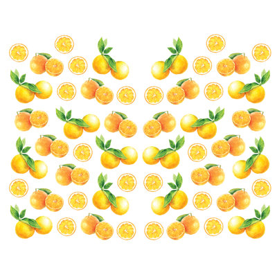 Adhésif décoratif oranges