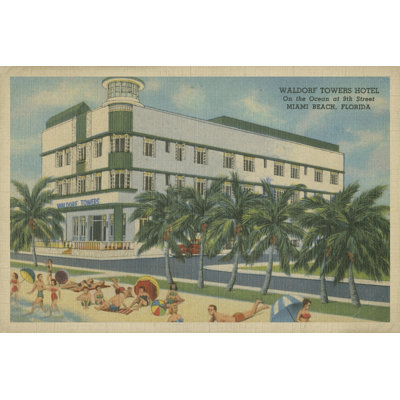 Miami Beach V - Wrapped Canvas Print