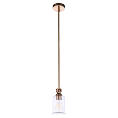 Luminaire suspendu cylindrique à 1 lumière Castlereagh