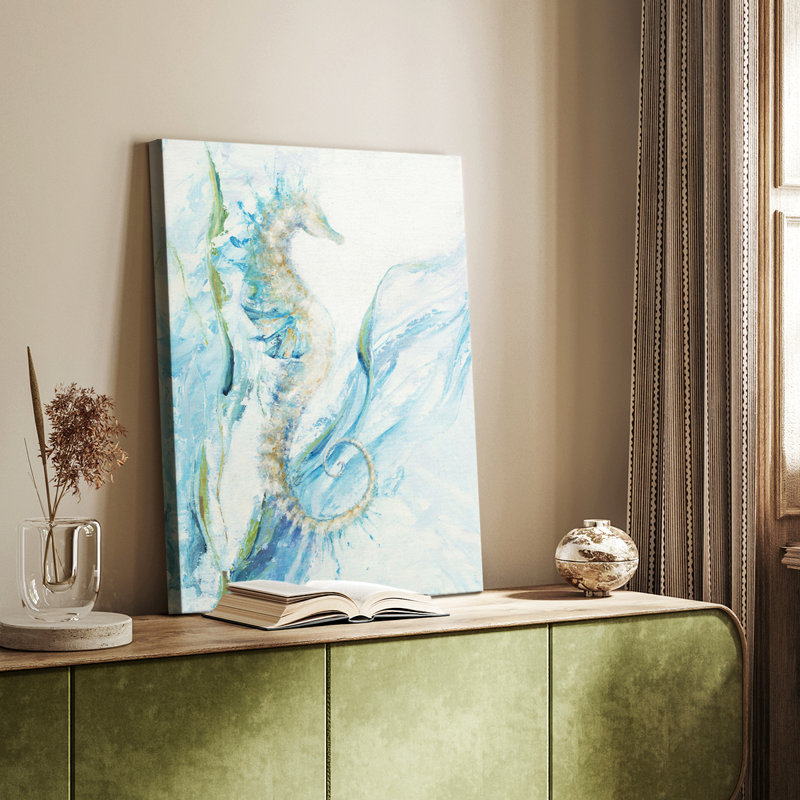 Nouvel hippocampe - galerie Cavas sur mesure, H 18 po x l 12 po