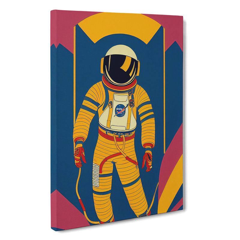Astronaut Pop Art No.3 - Wrapped Canvas, 60cm H x 40cm W x 3cm D