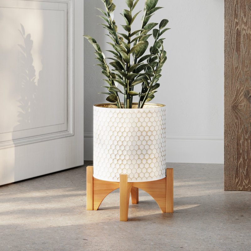 Pot en nid d'abeille Latoni, H 14,75 po x l 12 po x P 12 po
