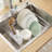 3-piece Multi-functional Dish Drying Rack With Drain Board & Utensil Holder - Black-116466292