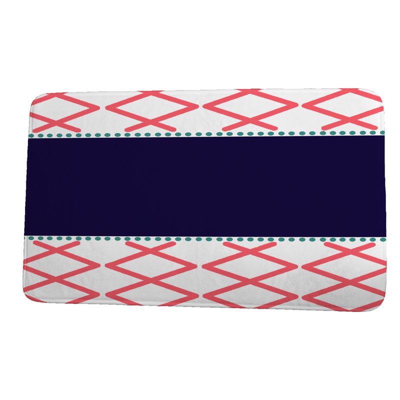Tapis de bain Madeline, l 34 po x L 21 po, Rose